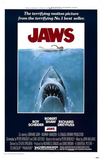 Jaws 1975 poster