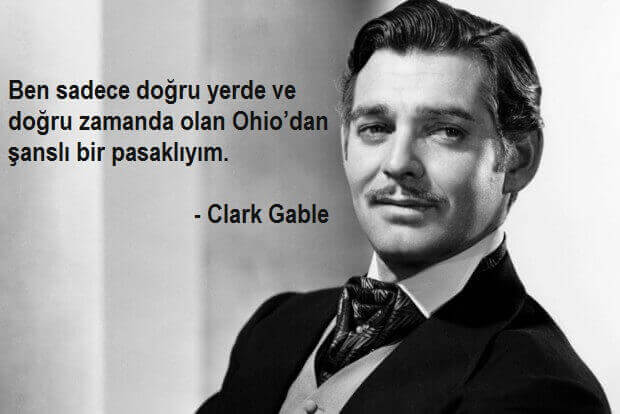 En İyi Clark Gable Sözleri