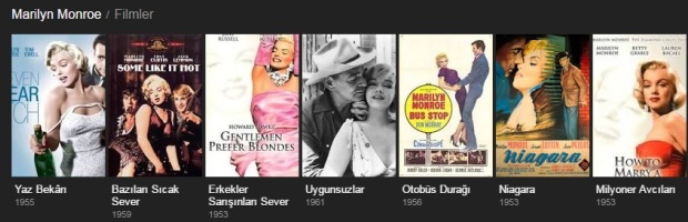 Marilyn Monroe Filmleri